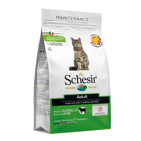 Crocchette per gatti Schesir Mantenimento agnello, 1,5 kg
