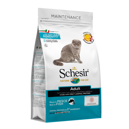 Crocchette per gatti Schesir Mantenimento pesce, 1,5 kg