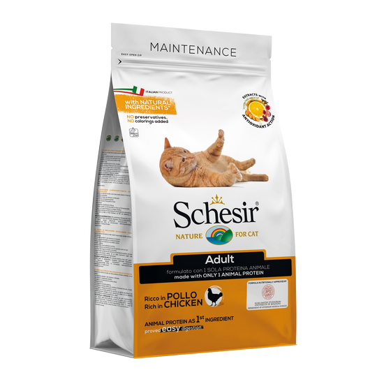 Crocchette per gatti Schesir Mantenimento pollo, 1,5 kg