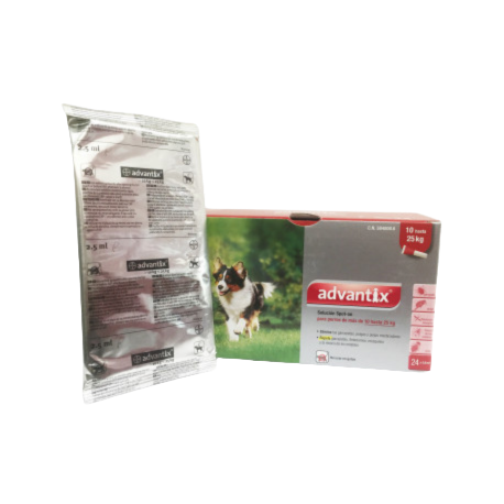 Pipette antiparassitarie per cani Advantix 10–25 kg, 4 pipette (blister)