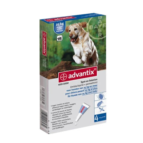 Pipette antiparassitarie per cani Advantix oltre 25 kg, 4 pipette