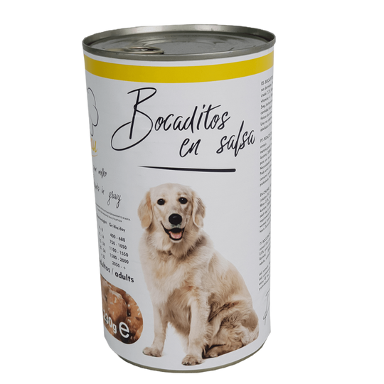 Bocconcini di pollo per cani, lattina da 1230 g
