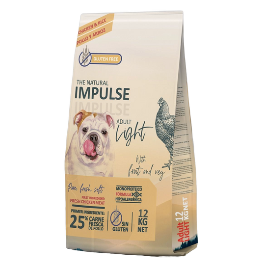 Crocchette per cani Impulse Light, 12 kg