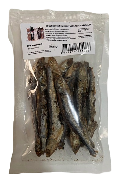 Snack per gatti alici essiccate, 50 g