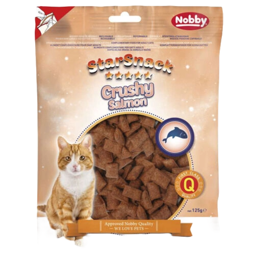 Snack per gatti StarSnack Crushi salmone, 125 g