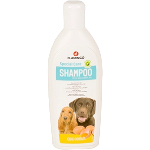Shampoo per cani con estratto d’uovo e olio di macadamia
