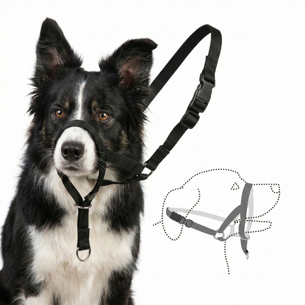 Museruola anatomica per cani