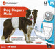 Fasce igieniche per cani maschi Flamingo taglia 2 (M), 46-60 cm