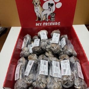 Ossa annodate di pesce per cani