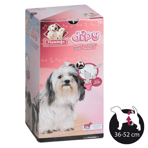 Pannolino per cagnolina Dipy, taglia 3 (S)