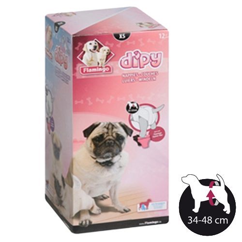 Pannolino per cagnolina Dipy, taglia 2 (XS)