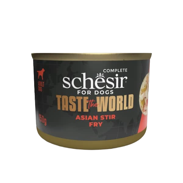 Cibo umido per cani Schesir pollo con saltato asiatico, 150 g