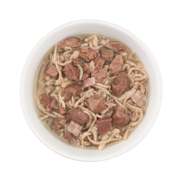 Cibo umido per gatti Schesir After Dark pollo con prosciutto, 80 g