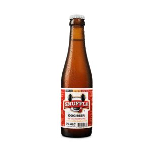 Birra per cani al gusto pollo e manzo, bottiglia 25 cl