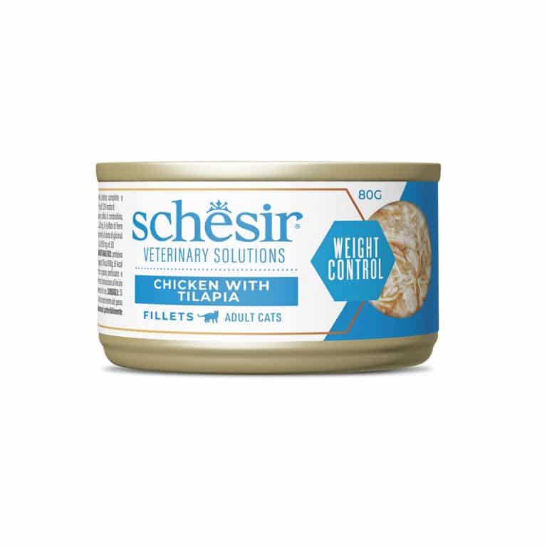 Cibo umido per gatti Schesir Weight Loss in filetti pollo con tilapia – immagine 2