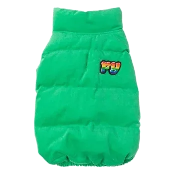 Cappottino imbottito in cotone per cani FuzzYard Ashbury verde