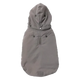 Cappottino con cappuccio per cani FuzzYard Essential grigio