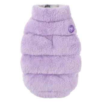 Cappottino in peluche per cani FuzzYard The Vaucluse lilla
