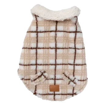Cappottino per cani FuzzYard Lumberjack 25 beige