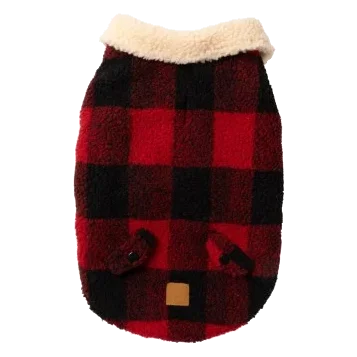 Cappottino per cani FuzzYard Lumberjack 25 rosso