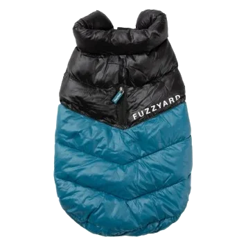 Cappottino imbottito per cani FuzzYard South Harlem blu navy