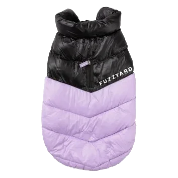 Cappottino imbottito per cani FuzzYard South Harlem lilla