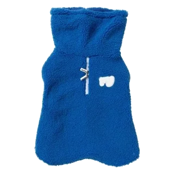 Cappottino per cani FuzzYard The Snuggle collo alto blu