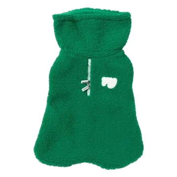 Cappottino per cani FuzzYard The Snuggle collo alto verde