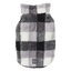 Cappottino in pile per cani FuzzYard The Lumberjack a quadri bianco e nero