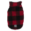 Cappottino in pile per cani FuzzYard The Lumberjack a quadri rosso e nero