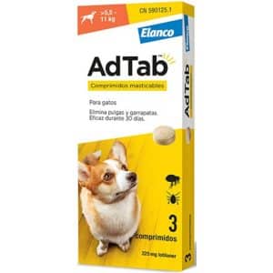 Antiparassitario cani pastiglie masticabili AdTab 5,5–11 kg, 3 compresse