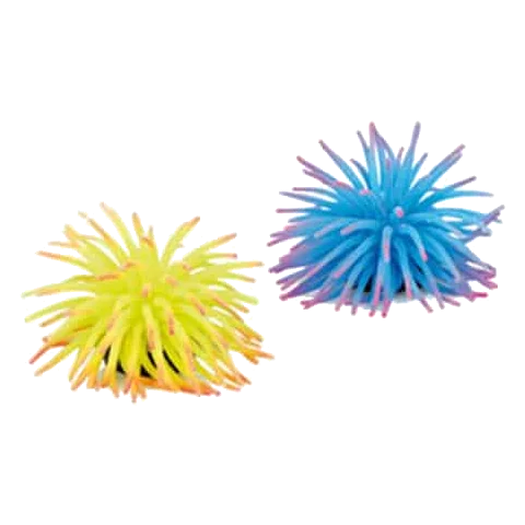 Anemone decorazione acquario, 2 pezzi