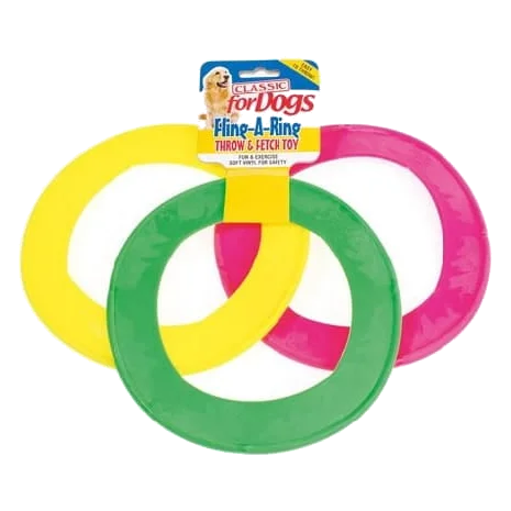 Gioco interattivo per cani anello Classic Fling-a-Ring, 220 mm