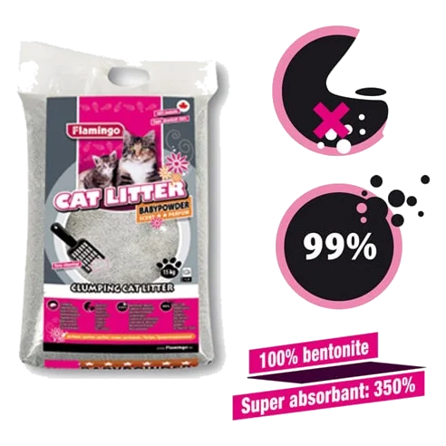 Lettiera per gatti agglomerante al talco, 7 kg