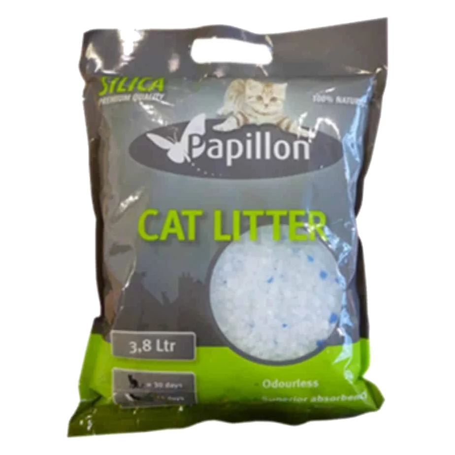 Lettiera per gatti in silicio Papillon, 16 litri
