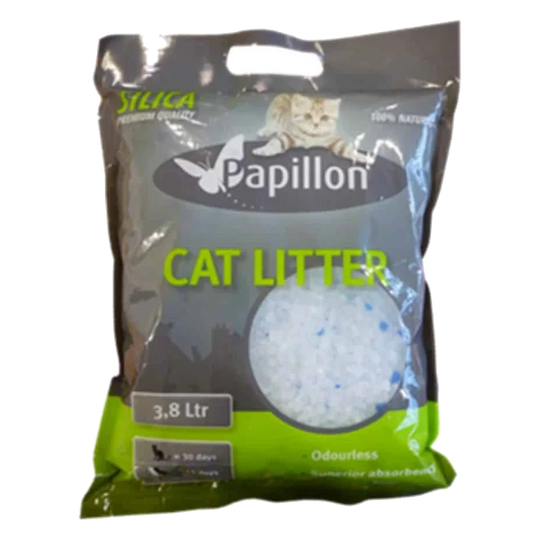 Lettiera per gatti in silicio Papillon, 3,8 litri
