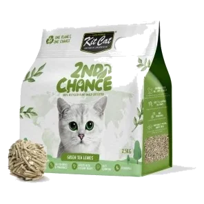 Lettiera agglomerante per gatti Kit Cat 2nd Chance tè verde 7 L