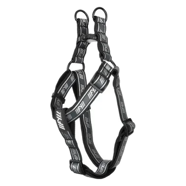 Pettorina regolabile per cani FuzzYard FY Active Strap nera