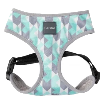 Pettorina per cani FuzzYard Mint Fizz in lycra traspirante