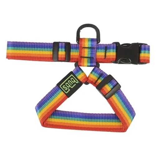 Pettorina regolabile Bub's Rainbow per cani, 20 e 25 mm