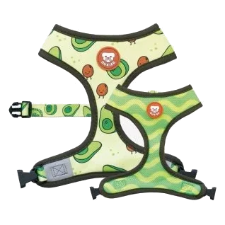 Pettorina reversibile Dukier Avocado, verde e giallo, taglie da T1 a T3