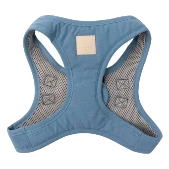 Pettorina step-in per cani in cotone FuzzYard Life French Blue