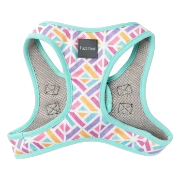 Pettorina step-in per cani FuzzYard Bubblegum Burst traspirante