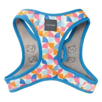 Pettorina step-in per cani FuzzYard Fresh Zest traspirante e riflettente