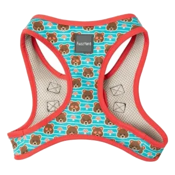 Pettorina step-in per cani FuzzYard Fuzz Bear traspirante e riflettente