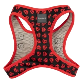 Pettorina step-in per cani FuzzYard Heartbreaker traspirante e riflettente