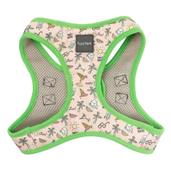 Pettorina step-in per cani FuzzYard Hello Sun traspirante e riflettente