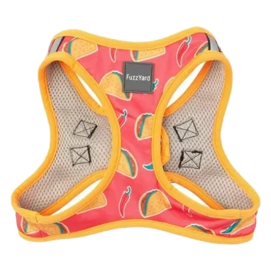 Pettorina step-in per cani FuzzYard Hey Esse traspirante e riflettente