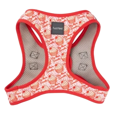 Pettorina step-in per cani FuzzYard Hey There Sweetie traspirante e riflettente