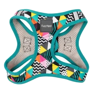 Pettorina step-in per cani FuzzYard No Signal! traspirante e riflettente taglia XL